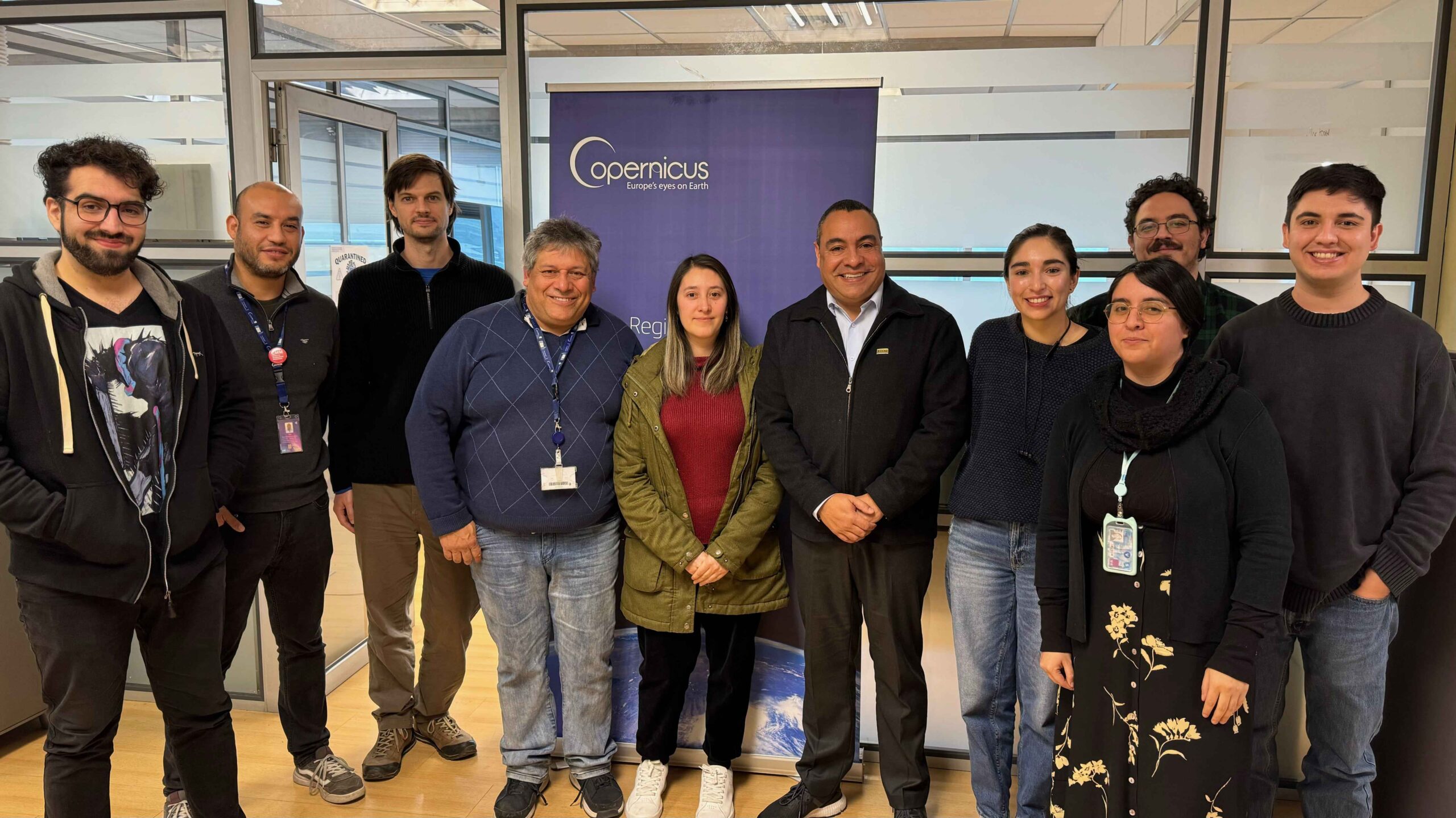Secretario ejecutivo del CCAD visitó el proyecto CopernicusLAC Chile